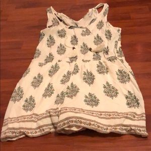 Floral tank top romper